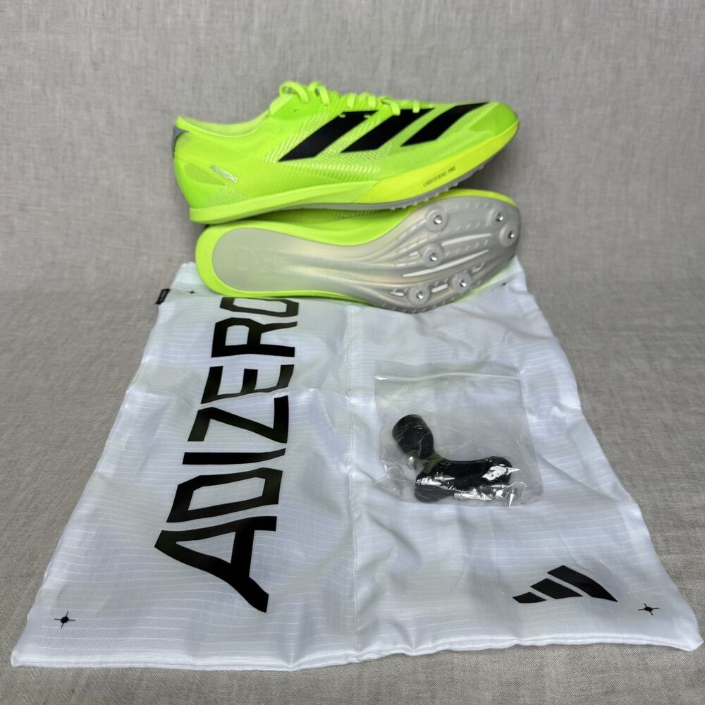 [MENS 10] Adidas Adizero Finesse Track & Field Lucid Green Black Shoes IG2018